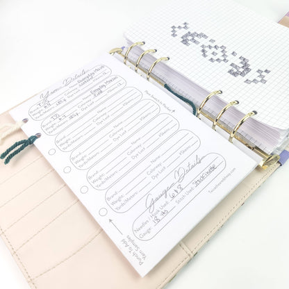 Twice Sheared Sheep Maisy Highland Cow Project Journal Planner for Knitters & Crocheters Journals