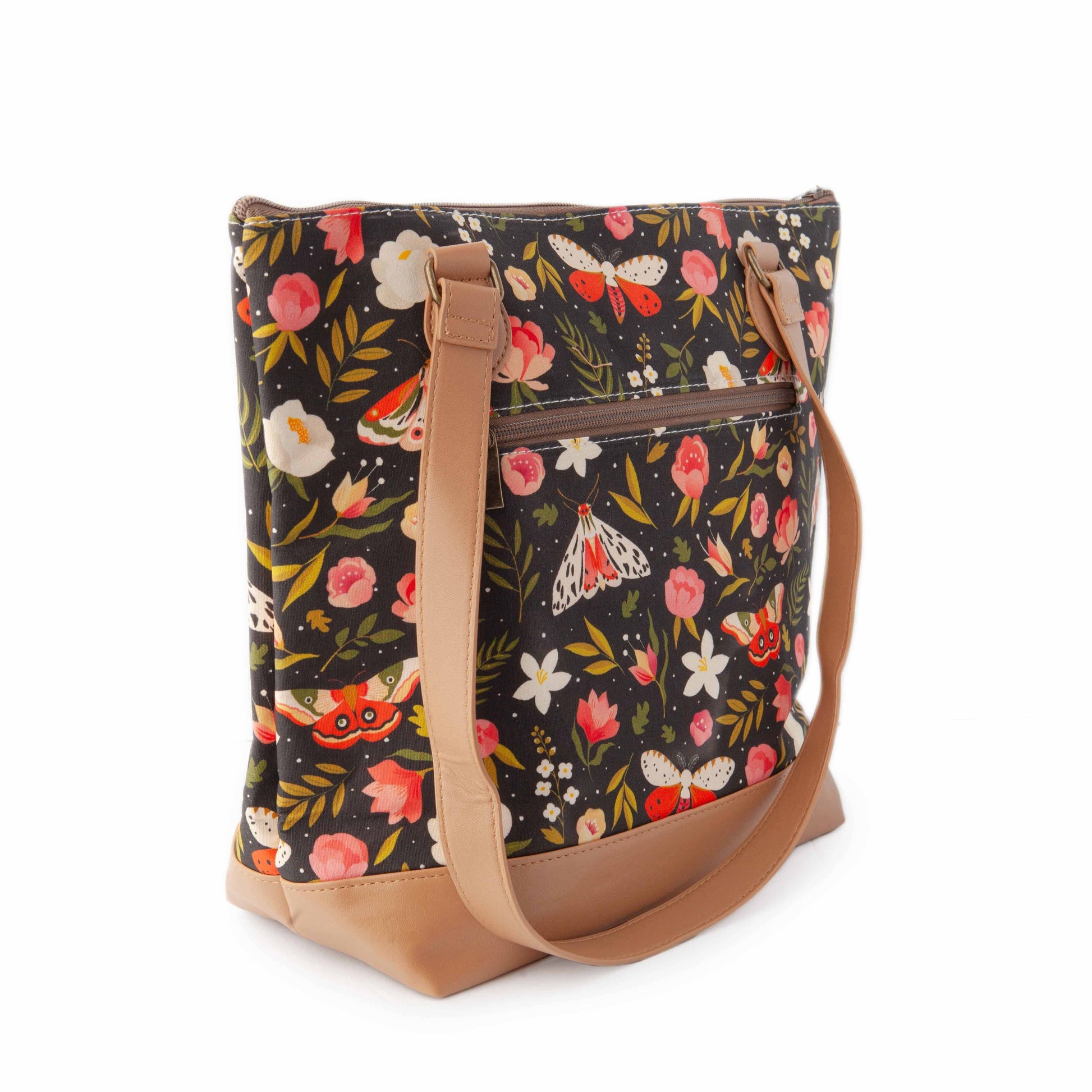 Twice Sheared Sheep Night Forest Mega Trinity Bag – Large Zippered Knitting Project Bag Tote Bags