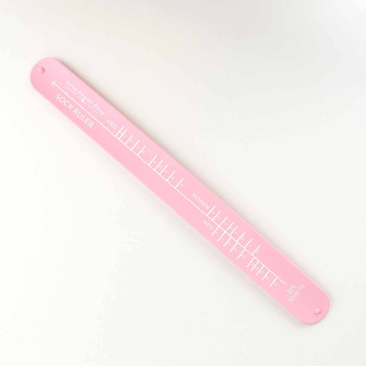 Twice Sheared Sheep Sock Ruler - Sock Sizing Bracelet Ruler: Lavender Sock Rulers