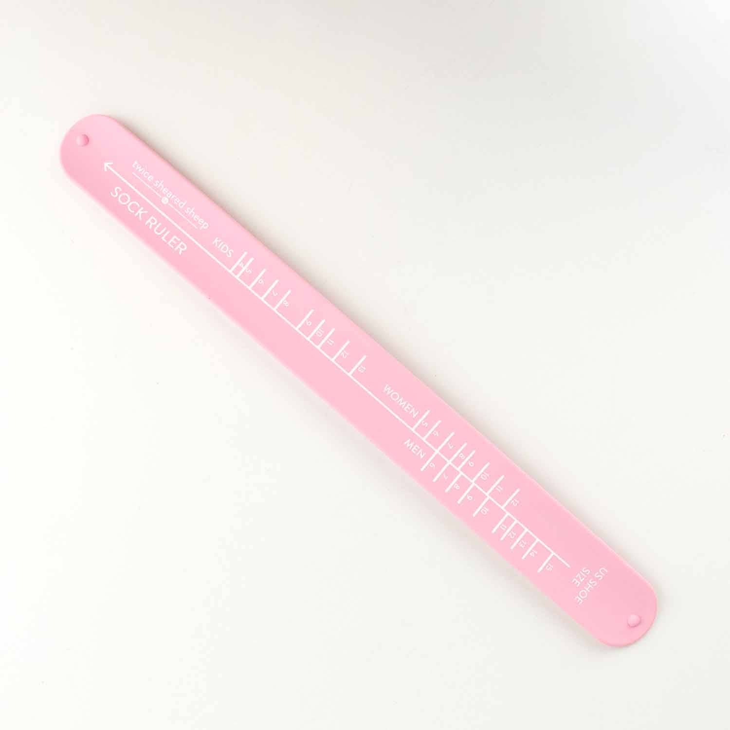 Twice Sheared Sheep Sock Ruler - Sock Sizing Bracelet Ruler: Sea glass Sock Rulers