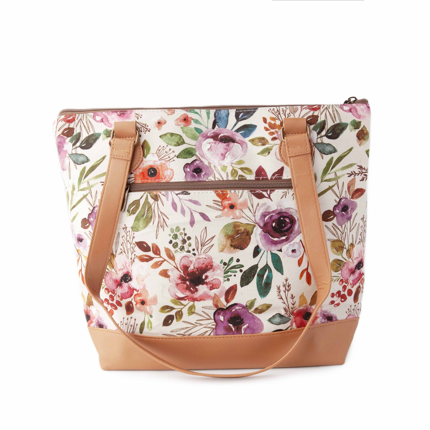 Twice Sheared Sheep Spring Floral Mega Trinity Bag – Large Zippered Knitting Project Bag