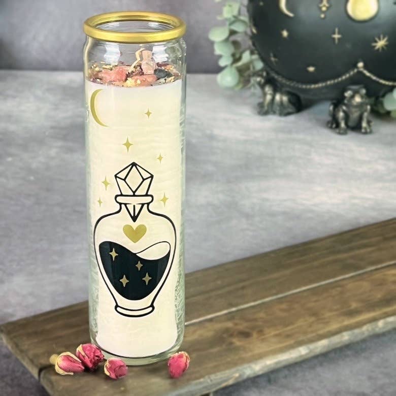 Witch Nook Love 100 Hour Crystal Intention Candle Candle