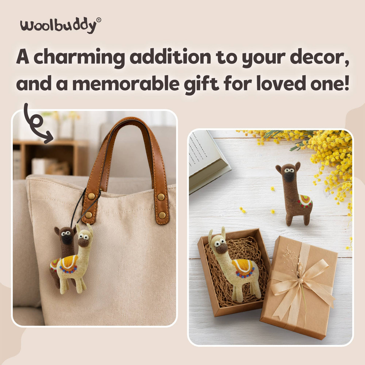 Woolbuddy DIY Needle Felting Kit - Llama