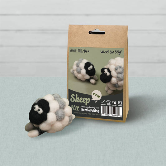 Woolbuddy DIY Needle Felting Kit - Sheep Craft Kits