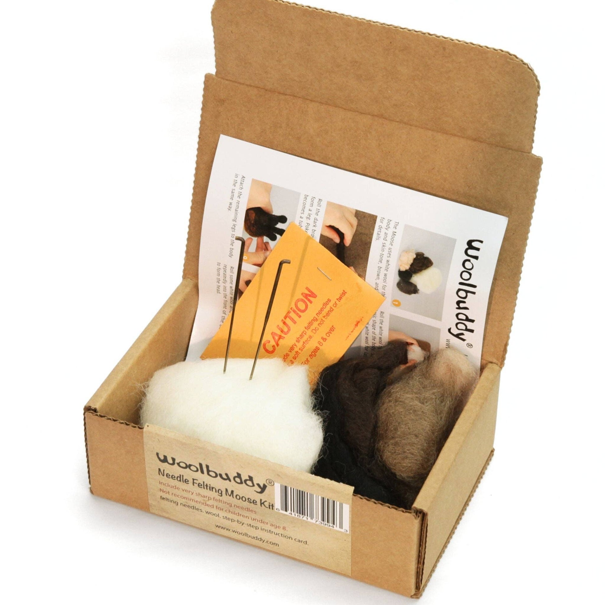 Woolbuddy Needle Felting Moose Kit Craft Kits