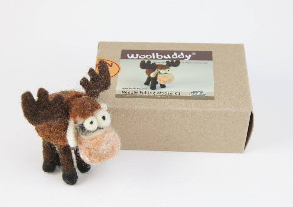 Woolbuddy Needle Felting Moose Kit Craft Kits