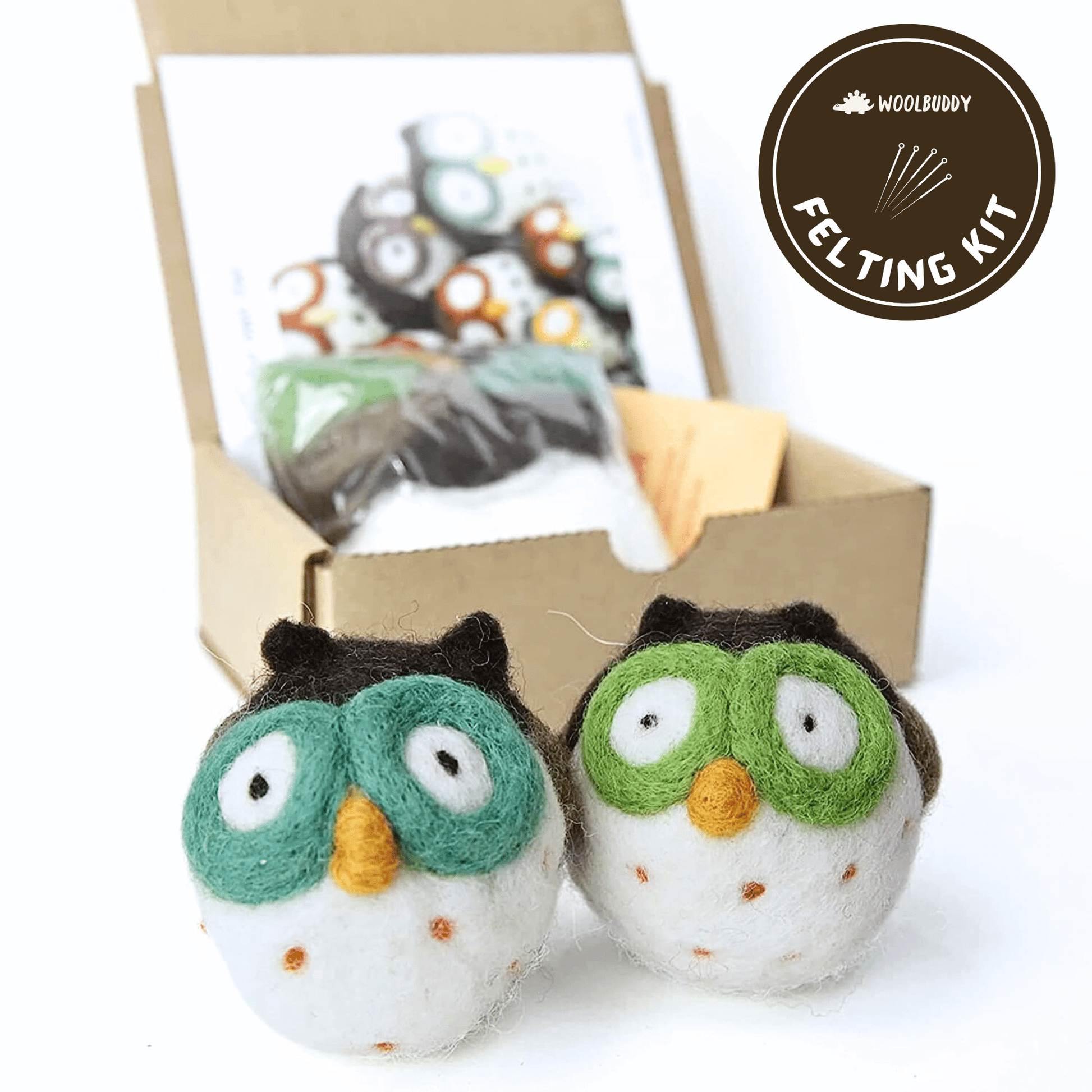 Woolbuddy Needle Felting Owl Kit Craft Kits