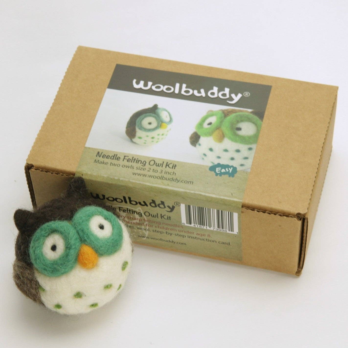 Woolbuddy Needle Felting Owl Kit Craft Kits