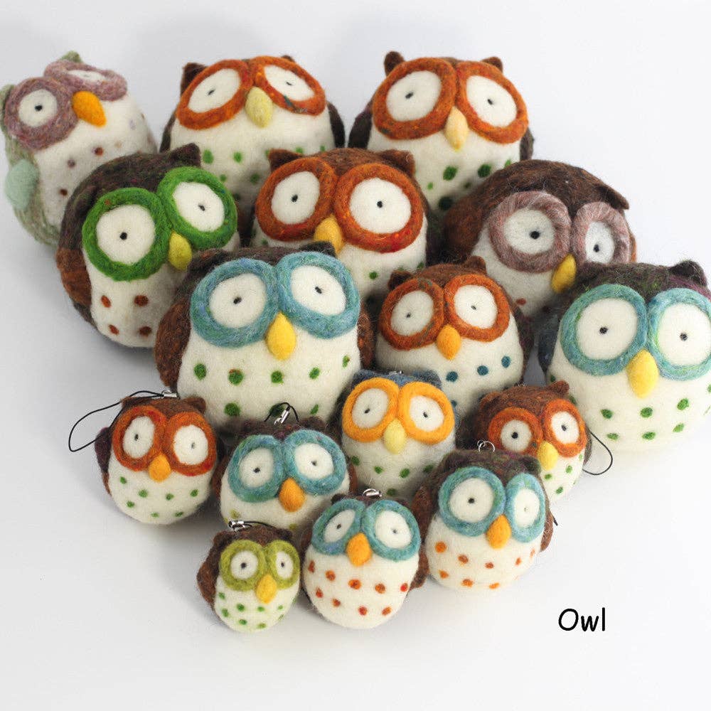 Woolbuddy Needle Felting Owl Kit Craft Kits