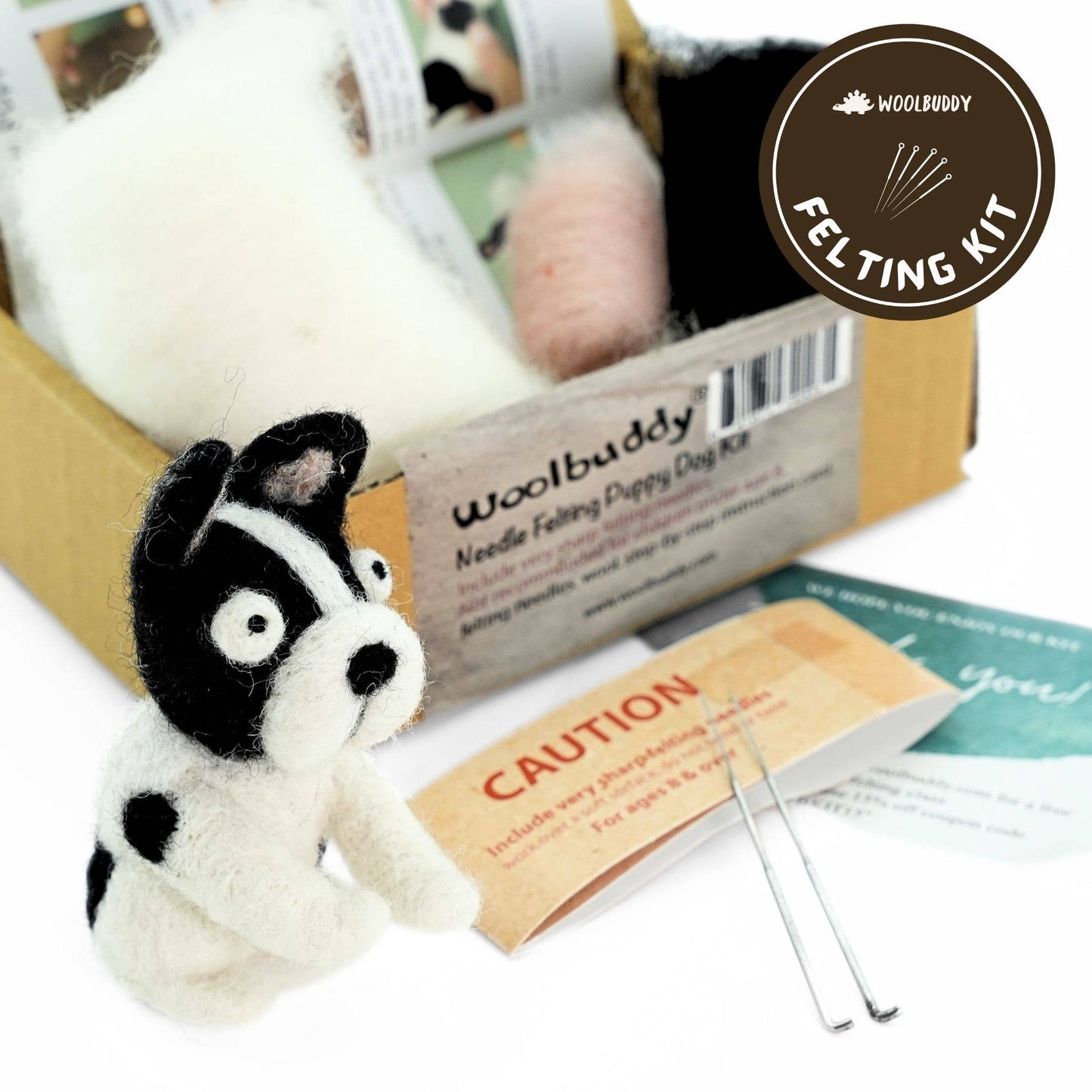 Woolbuddy Needle Felting Puppy  Kit Craft Kits