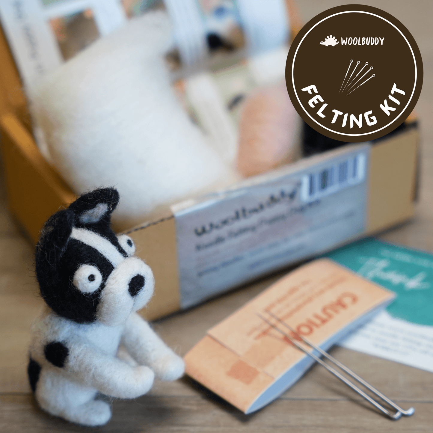 Woolbuddy Needle Felting Puppy  Kit Craft Kits