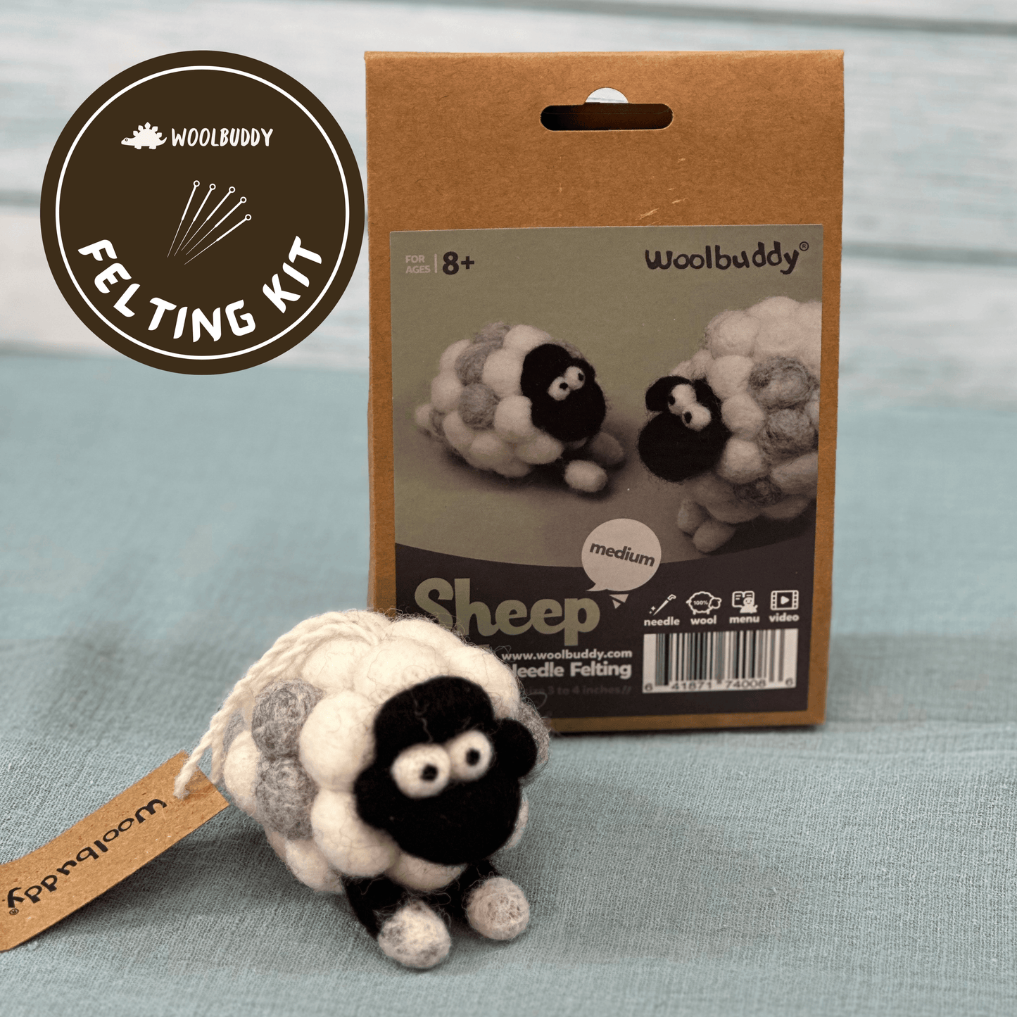 Woolbuddy Needle Felting Sheep Kit Craft Kits