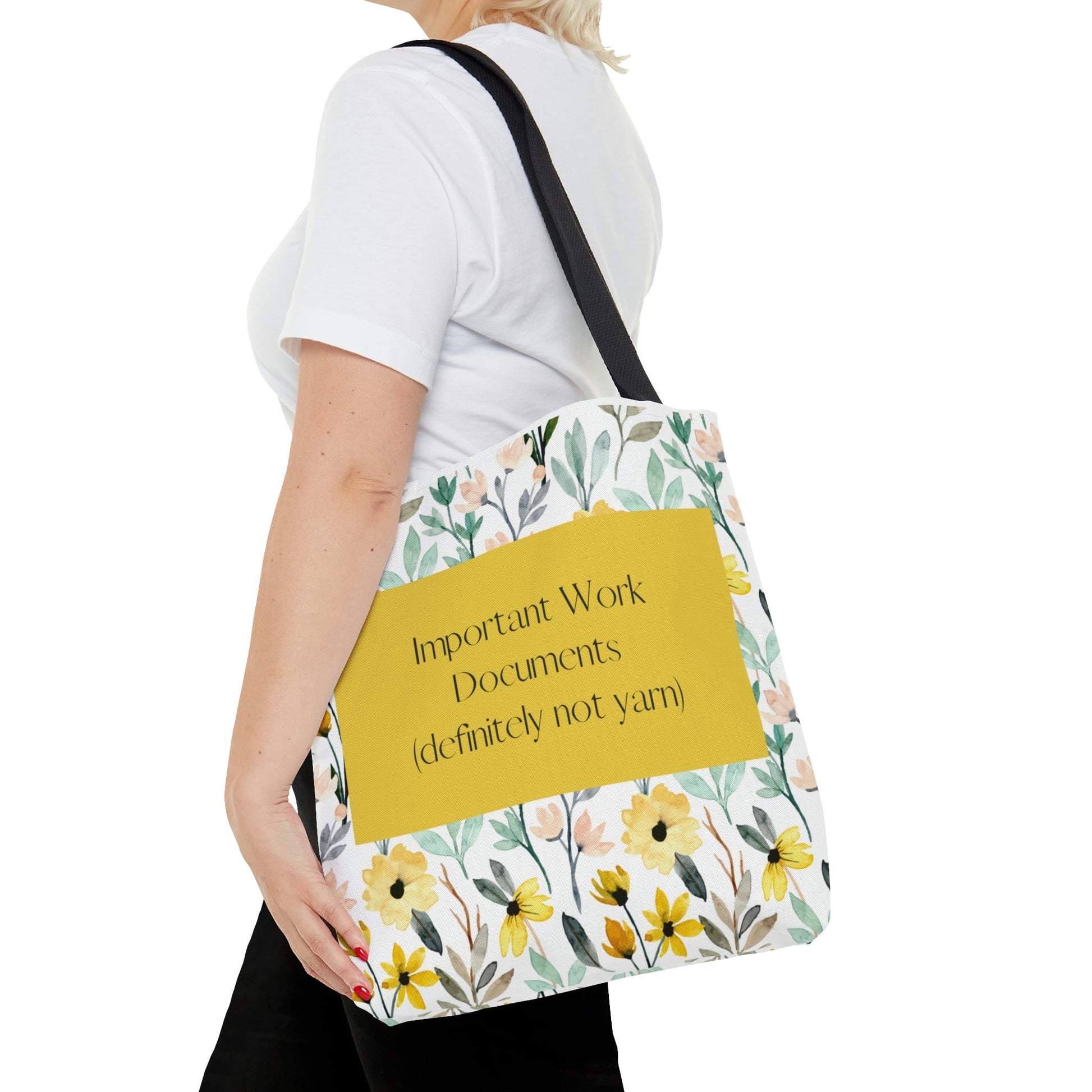 Printify Important Work Document Tote Bag Bags