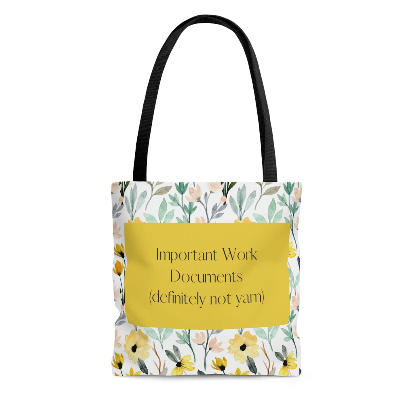 Printify Small Important Work Document Tote Bag Bags